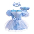 thumbnail image 1 of ATAIKU 3M-18M Infant Baby Girls Princess Dress Up Romper Onesie Tutu Dress Bodysuit with Headband Birthday Halloween Christmas Party Dresses, 1 of 10