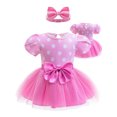 thumbnail image 1 of ATAIKU 3M-18M Infant Baby Girls Princess Dress Up Romper Onesie Tutu Dress Bodysuit with Headband Birthday Halloween Christmas Party Dresses, 1 of 8