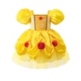 thumbnail image 1 of ATAIKU 6M-3T Toddler Baby Girls Halloween Belle Princess Dress Up Clothes, Infant Short Sleeve Tulle Princess Dresses Birthday Christmas Party, 1 of 12
