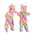thumbnail image 1 of ATAIKU Baby Animal Unicorn Onesie Flannel Hooded Romper for Infant Winter Playsuit Jumpsuit for Boys and Girls Toddler Overall Outfit, 1 of 11