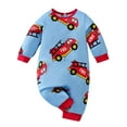 thumbnail image 1 of ATAIKU Baby Boys Long Sleeve Outfits Infant Cotton Romper Fire Engine Jumpsuit Newborn Baby Boy One Piece Coverall Spring 0-18M, 1 of 6
