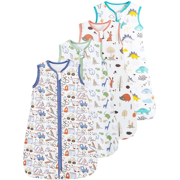 ATAIKU Baby Sleep Sack 0-6 Months, 100% Cotton Baby Wearable Blanket for Newborn and Infant, 0.5 Tog Swaddle Transition Sleeping Bag