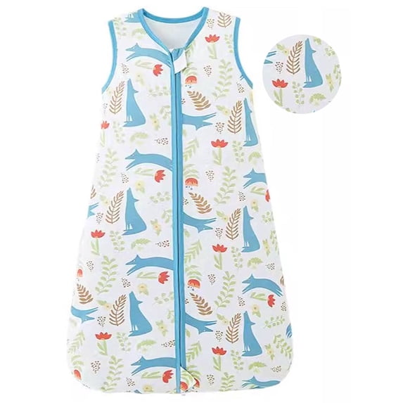 ATAIKU Baby Sleep Sack 6-12 Months, 100% Cotton Baby Wearable Blanket for Newborn and Infant, 0.5 Tog Swaddle Transition Sleeping Bag