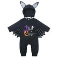 thumbnail image 1 of ATAIKU Newborn Unisex Baby Halloween Bat Wings Romper with Hat 3-24M Infant Cotton Animal Outfits Set, 1 of 11
