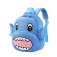 thumbnail image 1 of ATAIKU Toddler Backpacks for Boys and Girls 2-5 Years, 10 Inch Plush Backpack 3D Animal Cartoon Mini Backpack for Preschool Kindergarten - Shark, 1 of 5