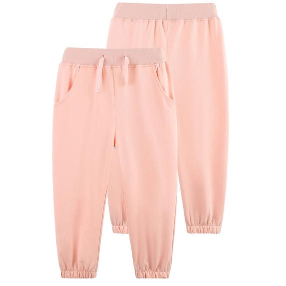 ATAIKU Toddler Kids Girls Cotton Pull On Active Jogger Baby Girls Pure Color Long Pants Casual Sweatpants 5T