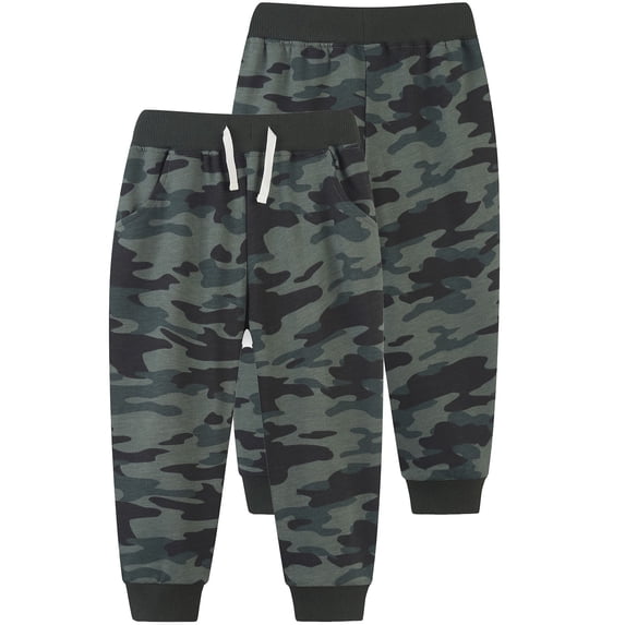 ATAIKU Toddler and Little Boys Cotton Pull On Active Jogger Kids Long Pants Camouflage Casual Sweatpants 3T