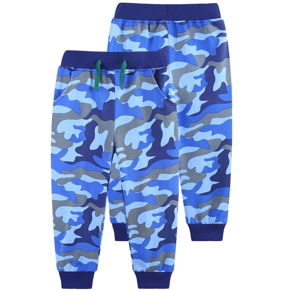 ATAIKU Toddler and Little Boys Cotton Pull On Active Jogger Kids Long Pants Camouflage Casual Sweatpants 6 Years