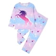 thumbnail image 1 of ATAIKU Toddler and Little Girl Pajamas Set Kids Long Sleeve Tee and Pants Unicorn Sleepwear Girls 2-Piece Jammies 8 Years, 1 of 13