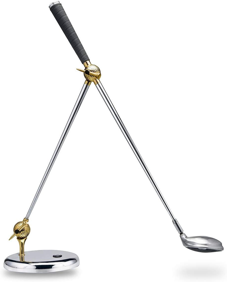 ATAYAL-CL16GDD-CH Golf Series LED 3-Level Dimmable Desk Lamp, Driver, Chrome