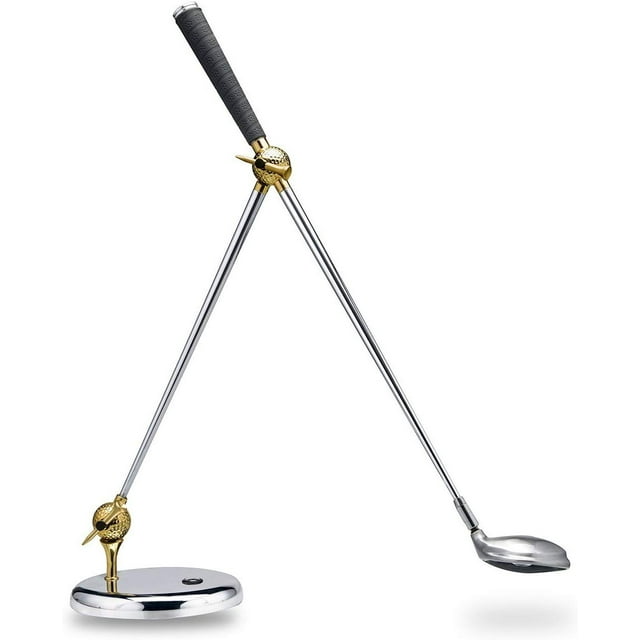 ATAYAL-CL16GDD-CH Golf Series LED 3-Level Dimmable Desk Lamp, Driver, Chrome