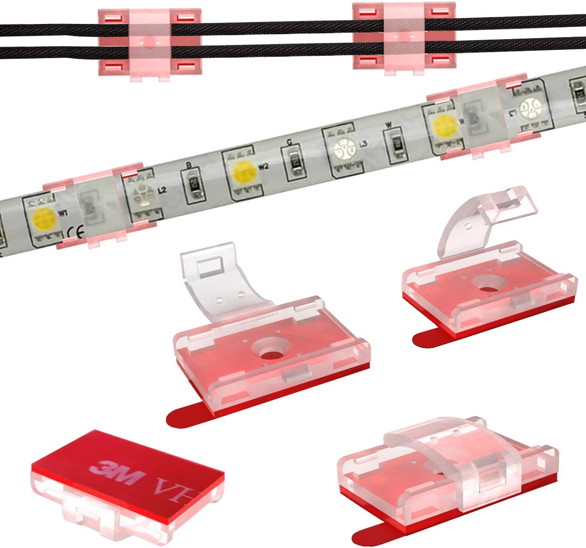 ATB Future LED Strip Light SelfAdhesive Mounting Brackets and Clips