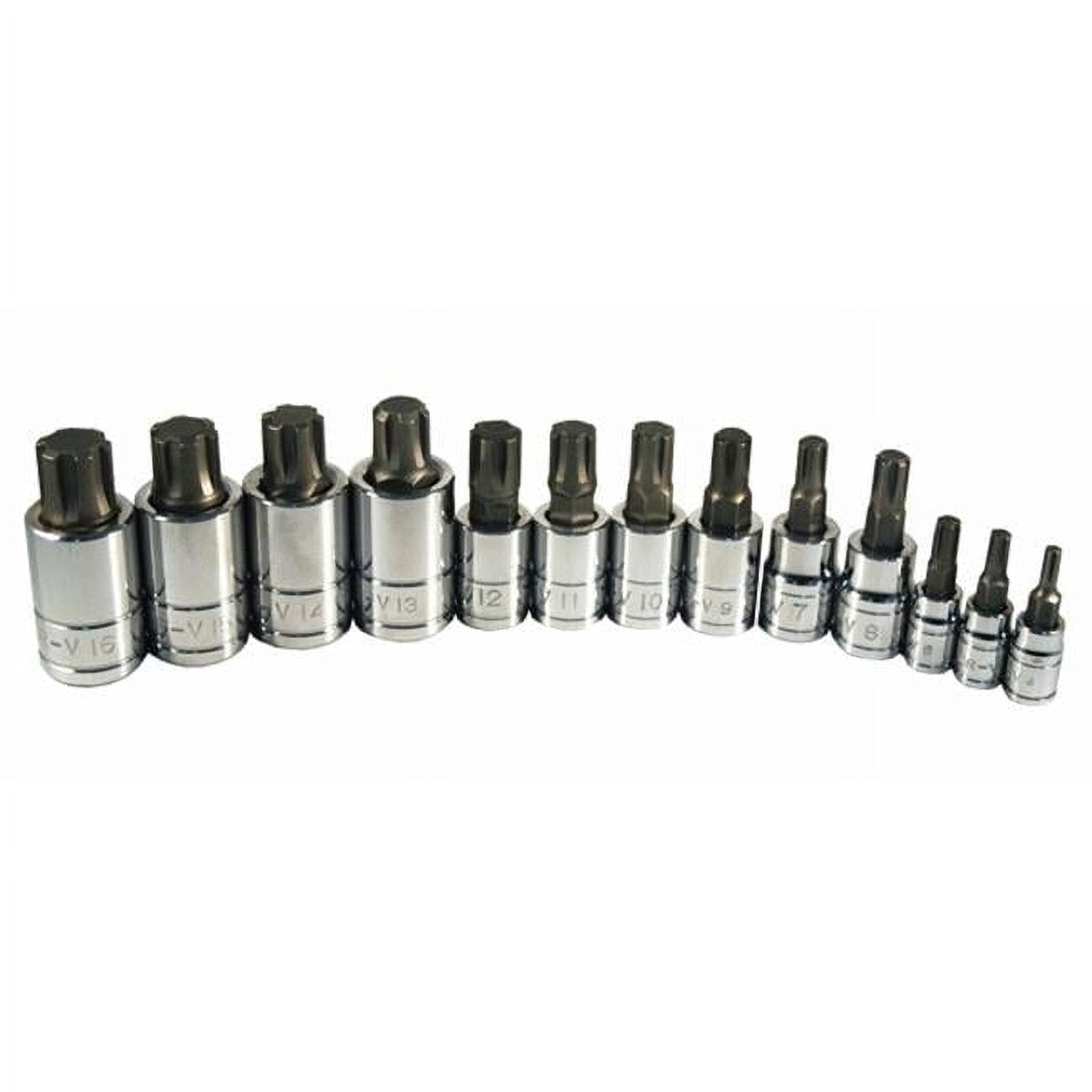 Oukite 3台セット ATD Tools 13780 13 Pc. 6 Lobe Polydrive Bit Socket Set ATD-13780