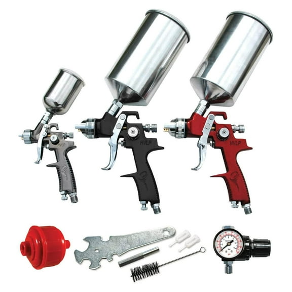ATD Tools 6900 9-Piece HVLP Spray Gun Set