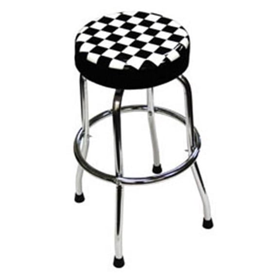 Shop Stool with Checker Design 81055