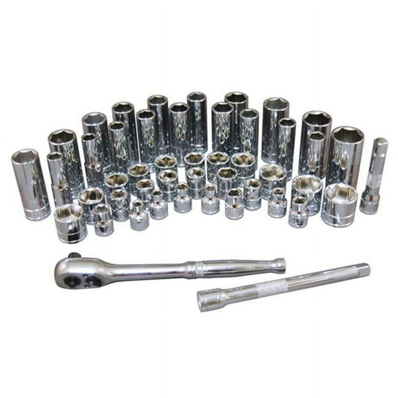 ATD Tools ATD-12451A 0.375 in. Drive 6-Point SAE & Metric Pro Socket Set - 47 Piece