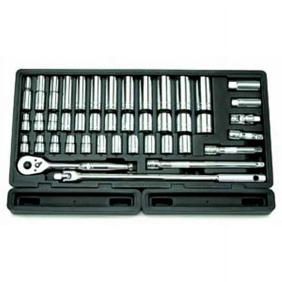 ATD Tools 1365 43 Pc. 1/2 Driver SAE/Metric Socket Set ATD-1365
