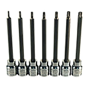 ATD Werkzeuge Star Bit Socket Set – 7-tlg., Extra Lange Schäfte Aus S2-Stahl