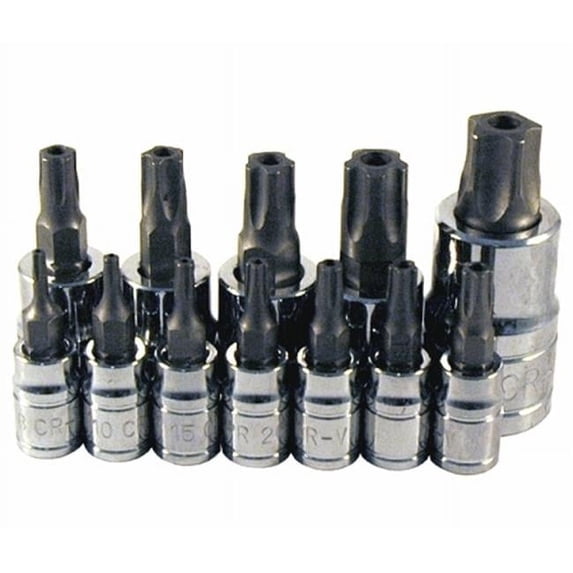 ATD Tools 13778 12 Pc. 5 Lobe Star Plus Tamperproof Bit Socket Set ATD ...