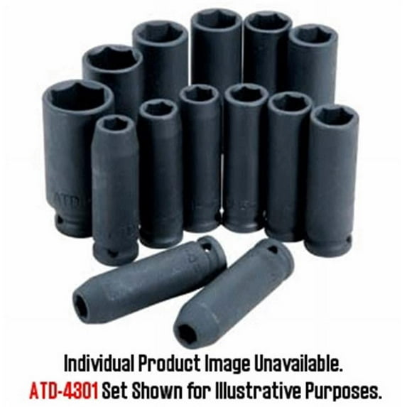 1/2" Drive 6-Point Deep Metric Impact Socket - 17mm