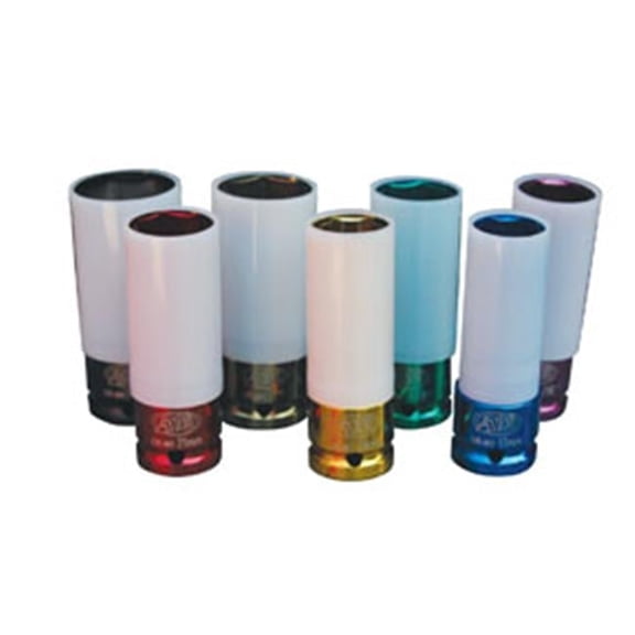 ATD Tools 4357 7 Pc. SAE/Metric Protective Impact Socket Set ATD-4357