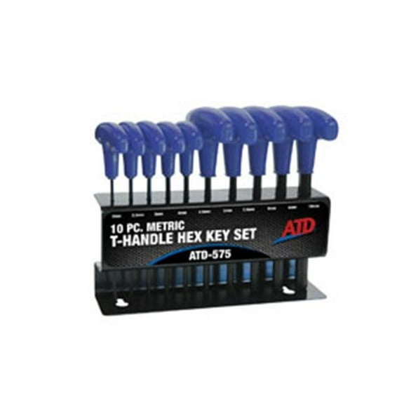 ATD Tools 575 10 Pc. Metric T-Handle Hex Key Set ATD-575