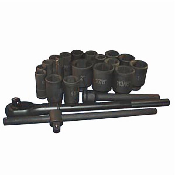 ATD Tools 6405 22 Pc. 3/4" Drive 6 Point SAE Deep Impact Socket Set ATD-6405