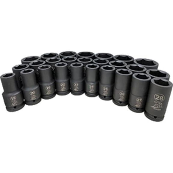 ATD Tools 64126 26-Pc. 3/4 Drive Metric Deep Socket Set ATD-64126