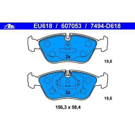 ATE Coated 607053 Disc Brake Pad