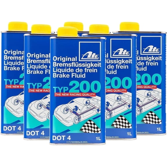 ATE Original Brake Fluid DOT 4 TYP 200 / TYP200 (High Boiling Point) 6 Liter