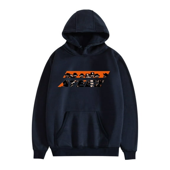 ATEEZ 8 Makes 1 Team Unisex Loose Fit Kpop Hoodie - Casual Pullover Hooded Top