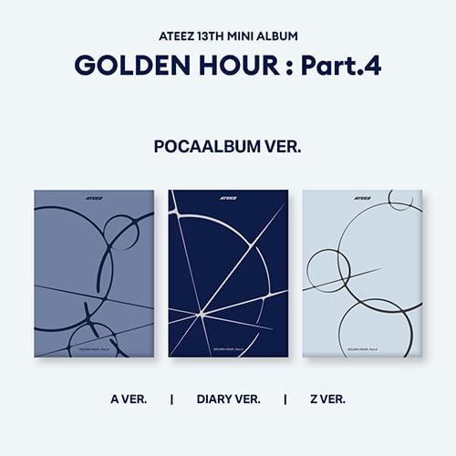 【新品未開封】【即日発送可】ATEEZ 3形態セット 18枚 A Z Diary Ateez, [Golden Hour : Part.4] 13th Mini Album Diary Version