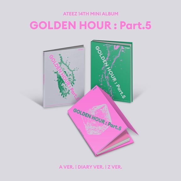 ATEEZ - [GOLDEN HOUR : PART.5] 14th Mini Album 3 Version SET