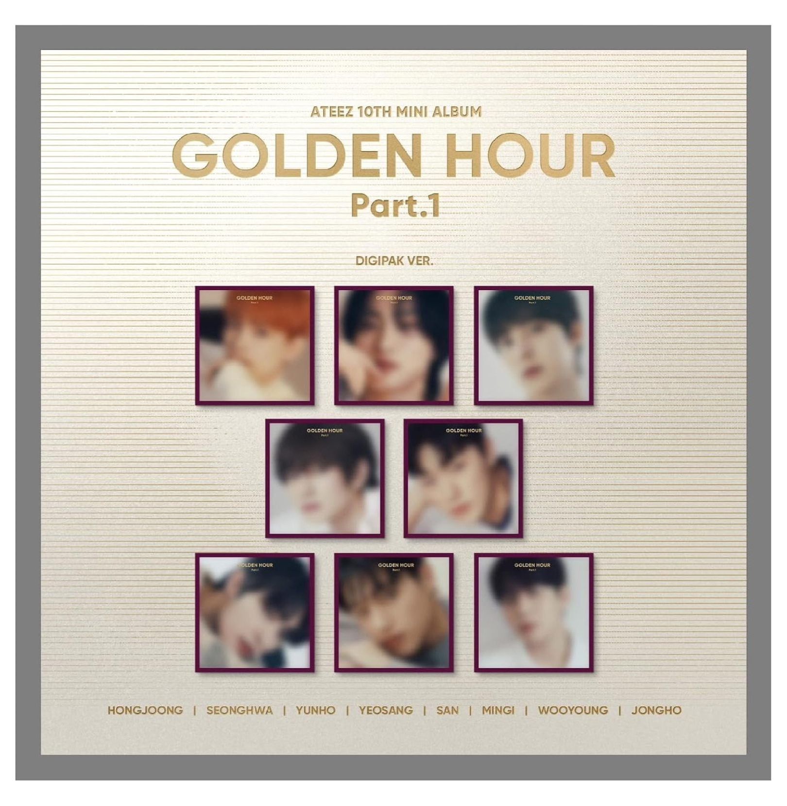 ATEEZ GOLDEN HOUR : Part.1 10th Mini Album with Tracking Sealed