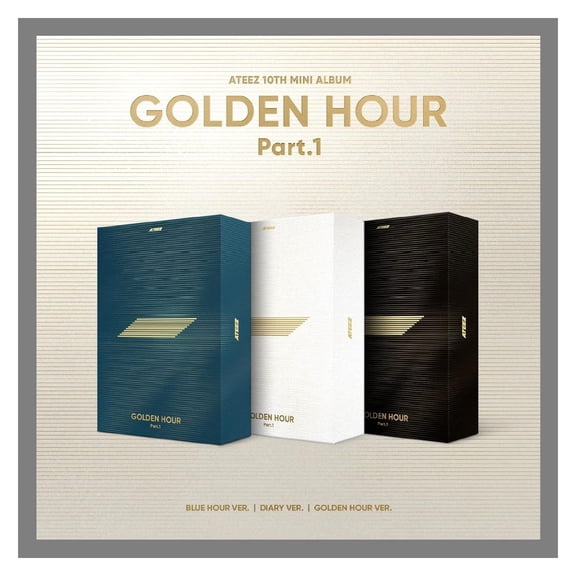 ATEEZ GOLDEN HOUR : Part.1 10th Mini Album with Tracking Sealed ATZ (Standard Random Version)