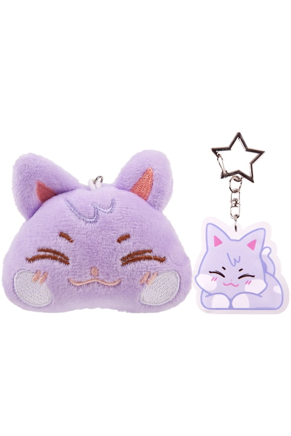 ATEEZ K-Pop Boy Group Member Chibi Head Plush & Acrylic Charm Keychains - Collectible K-Pop Merchandise, Soft Plush & High-Quality Acrylic, Cute Embroidered Designs
