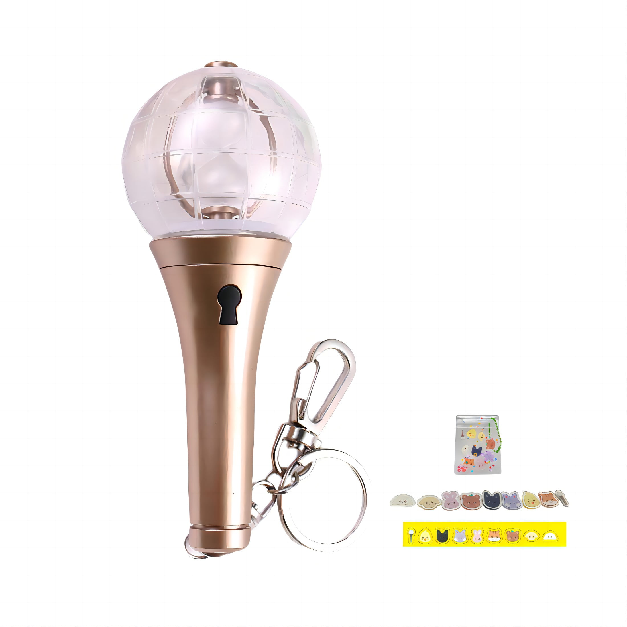 ATEEZ Lightstick Ver2 Keychain Kpop Mini Light Stick with