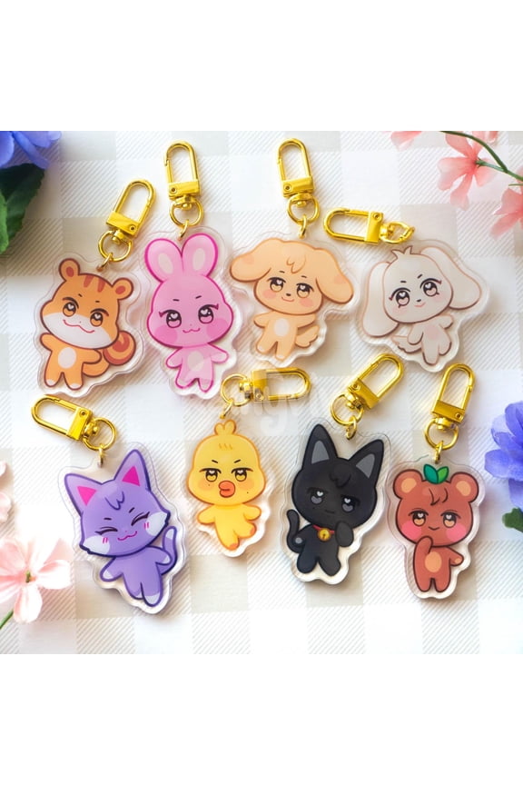 ATEEZ Mascot Acrylic Keychain | Atiny Character Key Charm (1 keychain)