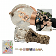 HABETI ATEEZ Light Stick Ver2 Handmade Crochet Keychain