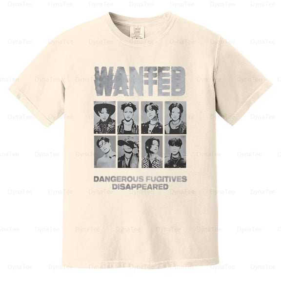 ATEEZ Wanted Outlaw Towards Light 2024 Tour Bouncy Kpop Fan Comfort Color T-Shirt Unisex, up to 4XL