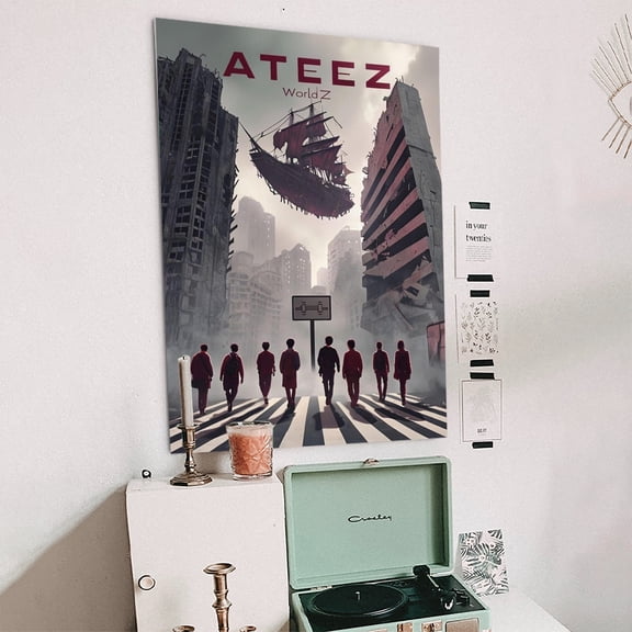 ATEEZ World Z Digital Retro Style - Size 24''x36'' - Postora