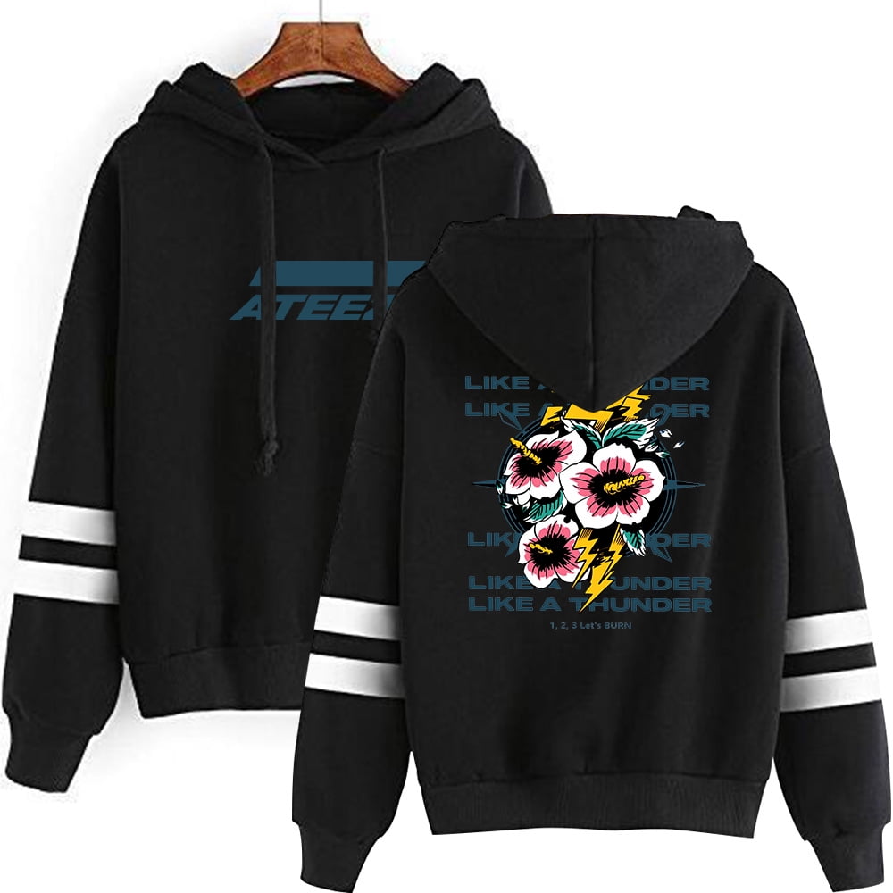 Womens Hoodie Ateez The Fellowship Tour Hoodie ATEEZ Thunder Merch
