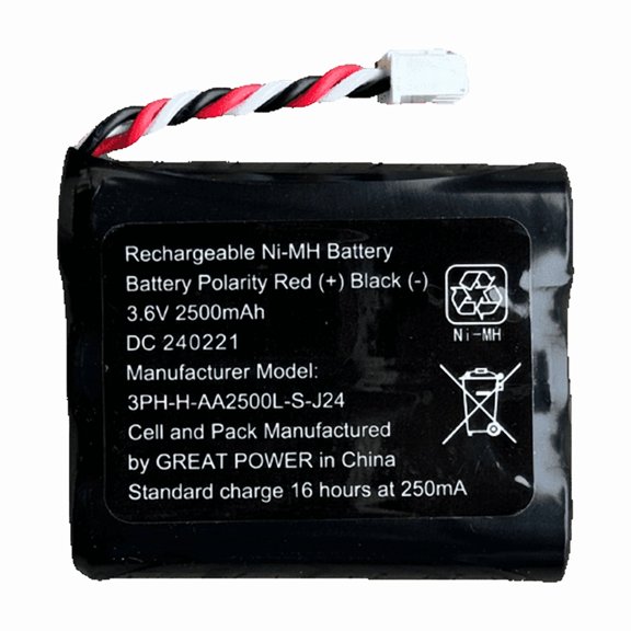 ATEL V810 Series 2500mAh NiMH Rechargeable Battery (Black)