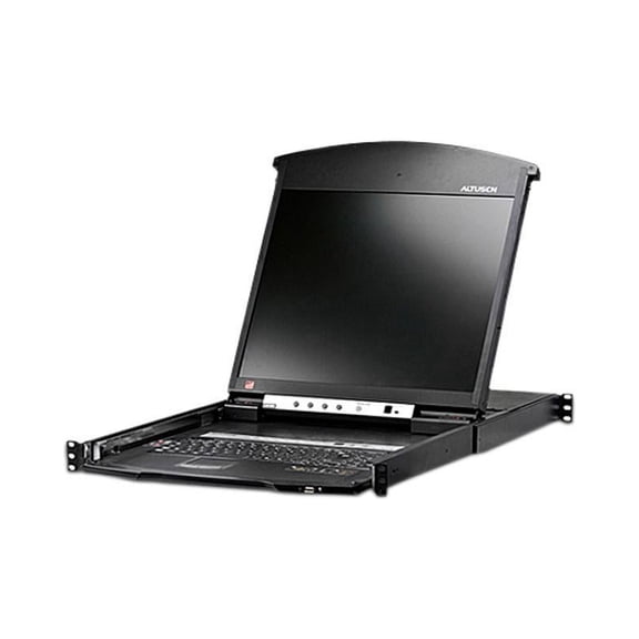 Aten 16-Port Cat 5 Dual Rail 19" LCD KVM over IP Switch with Daisy-Chain Port