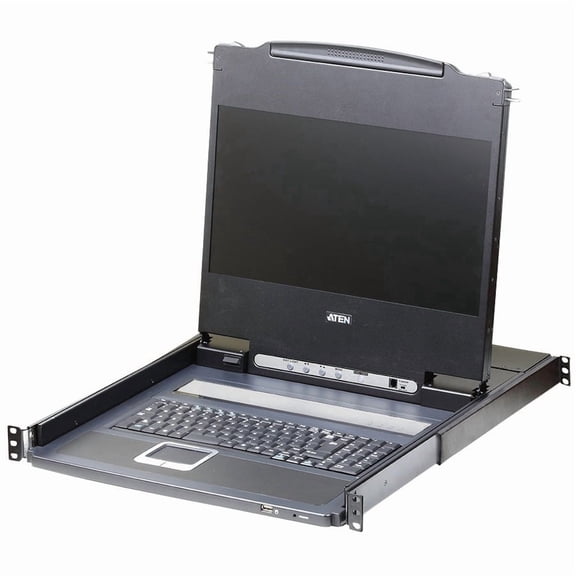 Aten CL6700MW USB DVI WideScreen Full HD LCD Console with USB Peripheral Support