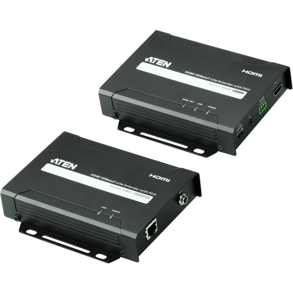 ATEN HDMI HDBaseT-Lite Extender with POH (4K@40m) (HDBaseT Class B)-TAA Compliant - 1 Input Device - 1 Output Device - 229.66 ft Range - 2 x Network (RJ-45) - 1 x HDMI In - 1 x HDMI Out - 4K - 4096...