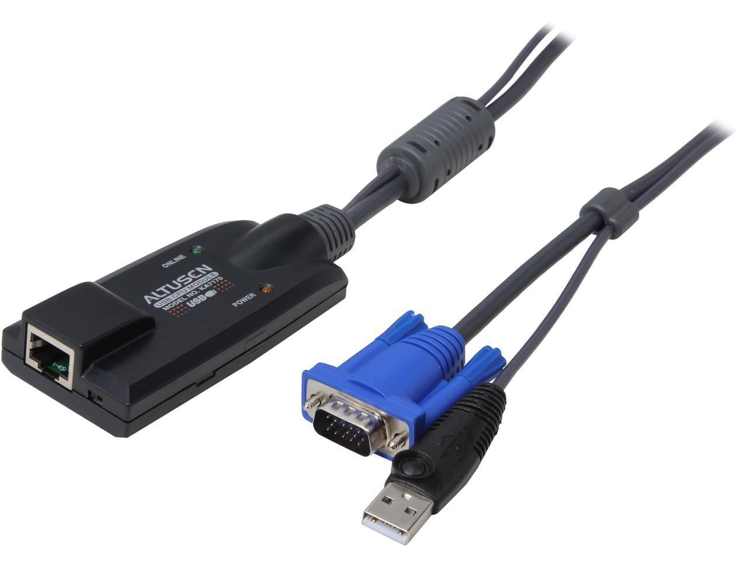 ATEN KA7170 KVM / USB extender- RJ-45 Female Network, Type A Male USB ...