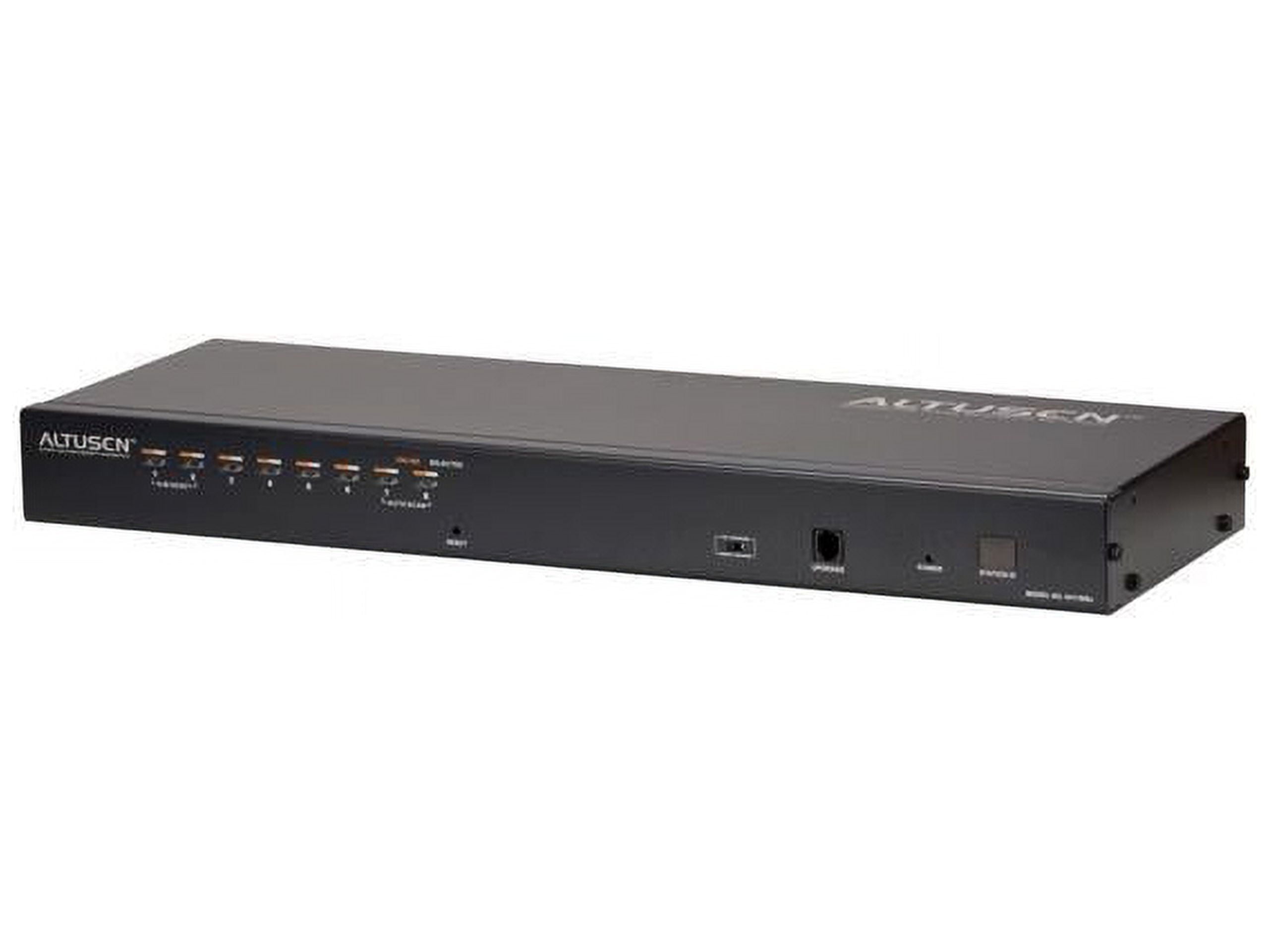 ATEN KH1508A KVM Extender - 8 Computer(s) - UXGA - 1600 x 1200 Maximum Video Resolution - 8 x Network (RJ-45) - 2 x PS/2 Port - 1 x VGA - 110 V AC, 220 V AC Input Voltage - Rack-mountable - 1U