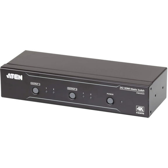 ATEN 2x2 4K HDMI Matrix Switch-TAA Compliant VM0202H