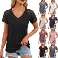 thumbnail image 1 of ATENAR Blouses For Women Trendy Spring Summer Shirts Waffle Dressy Tops For Women Black L, 1 of 8